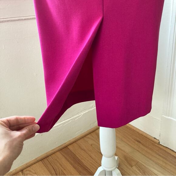 L.K. Bennett Dress Fuchsia Women's Size 2 - Picture 6 of 11